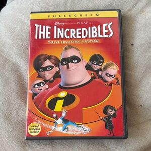 Disney The Incredibles DVD - Red and Black Cover